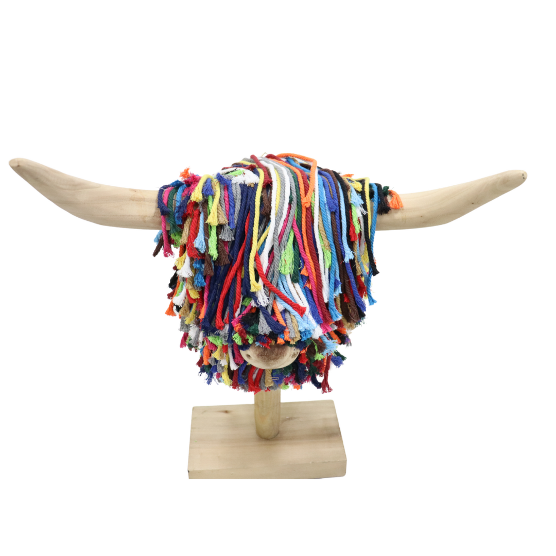 カウパレード　Cow Bella Jan Heaton Aquarelle Home Elspeth Stand Mounted Highland Cow Jute Multi
