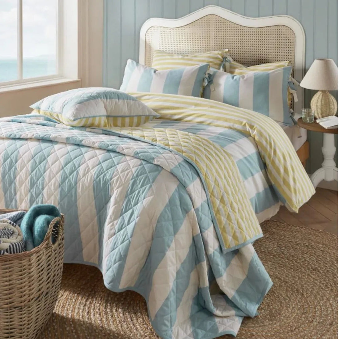 Laura Ashley Lille Stripe Duvet Cover Set