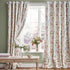 Laura Ashley Wild Meadow Blackout Lined Eyelet Curtains Crimson W223cm D228cm