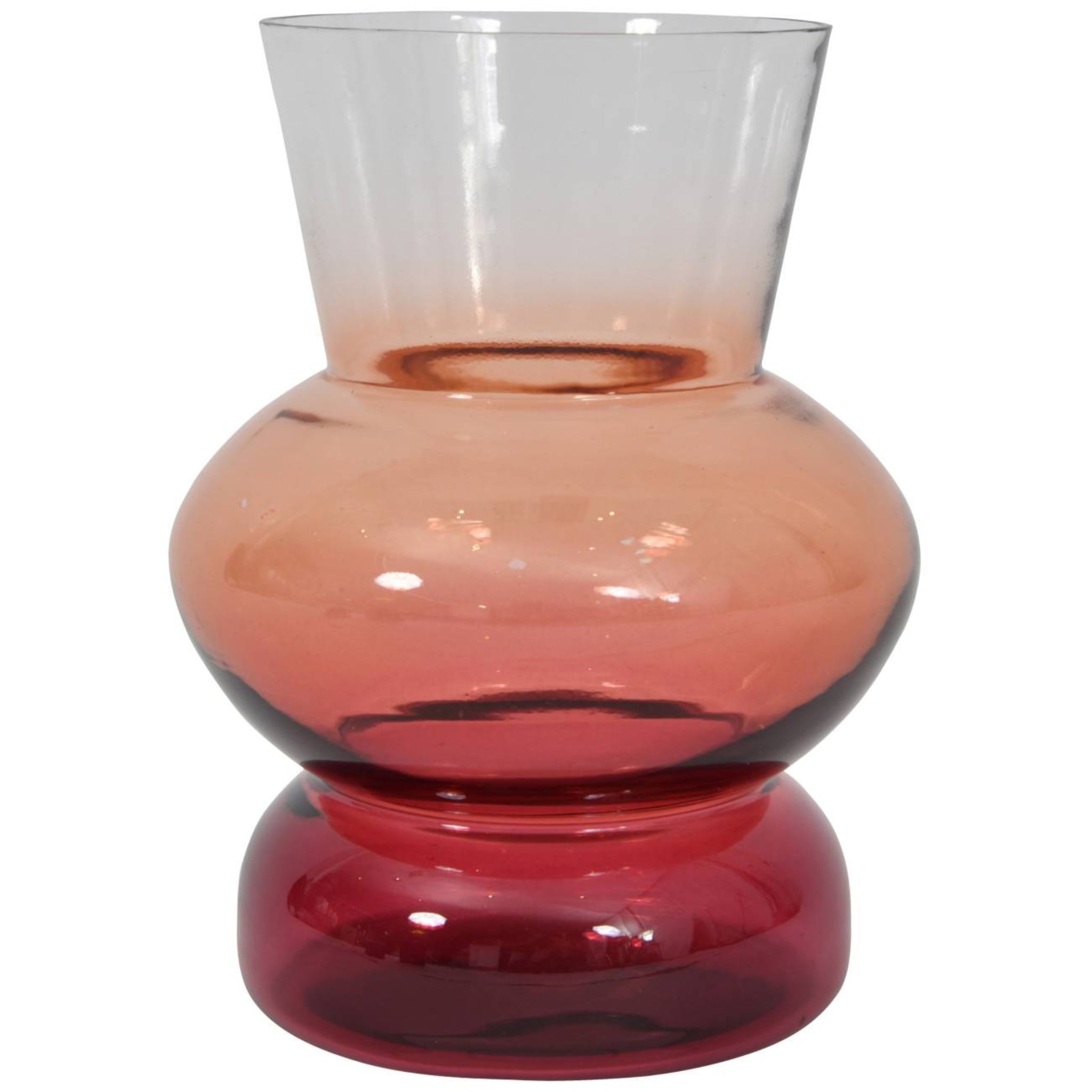 Libra Company Elise Blush Pink Ombre Glass Vase