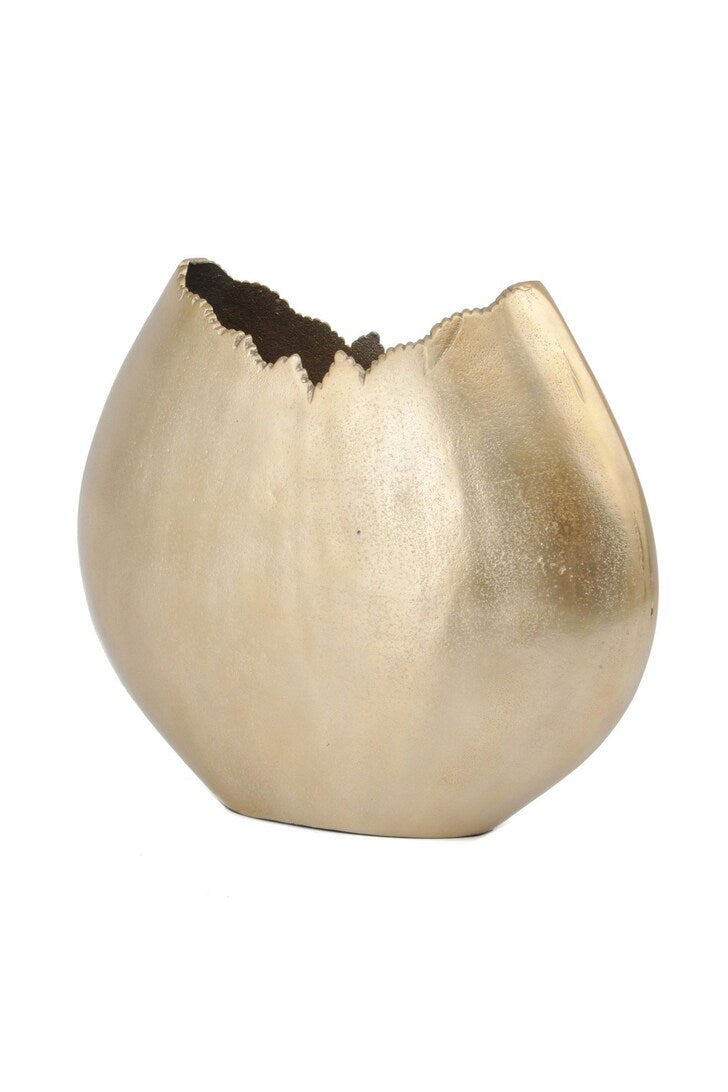 Libra Elements Gold Rough Cast Vase Medium