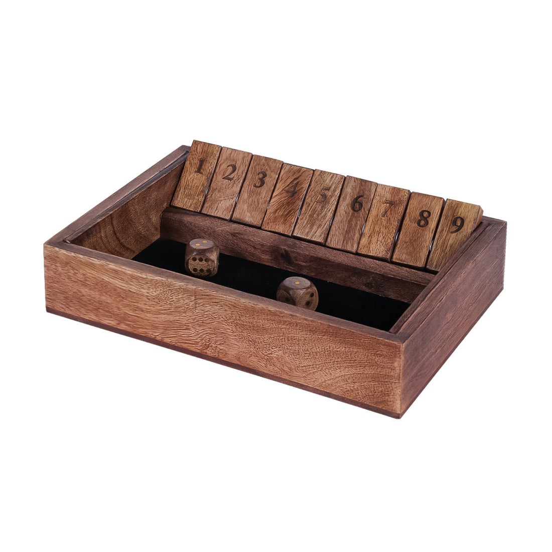 Libra Pryce Mango Wood Shut The Box Game