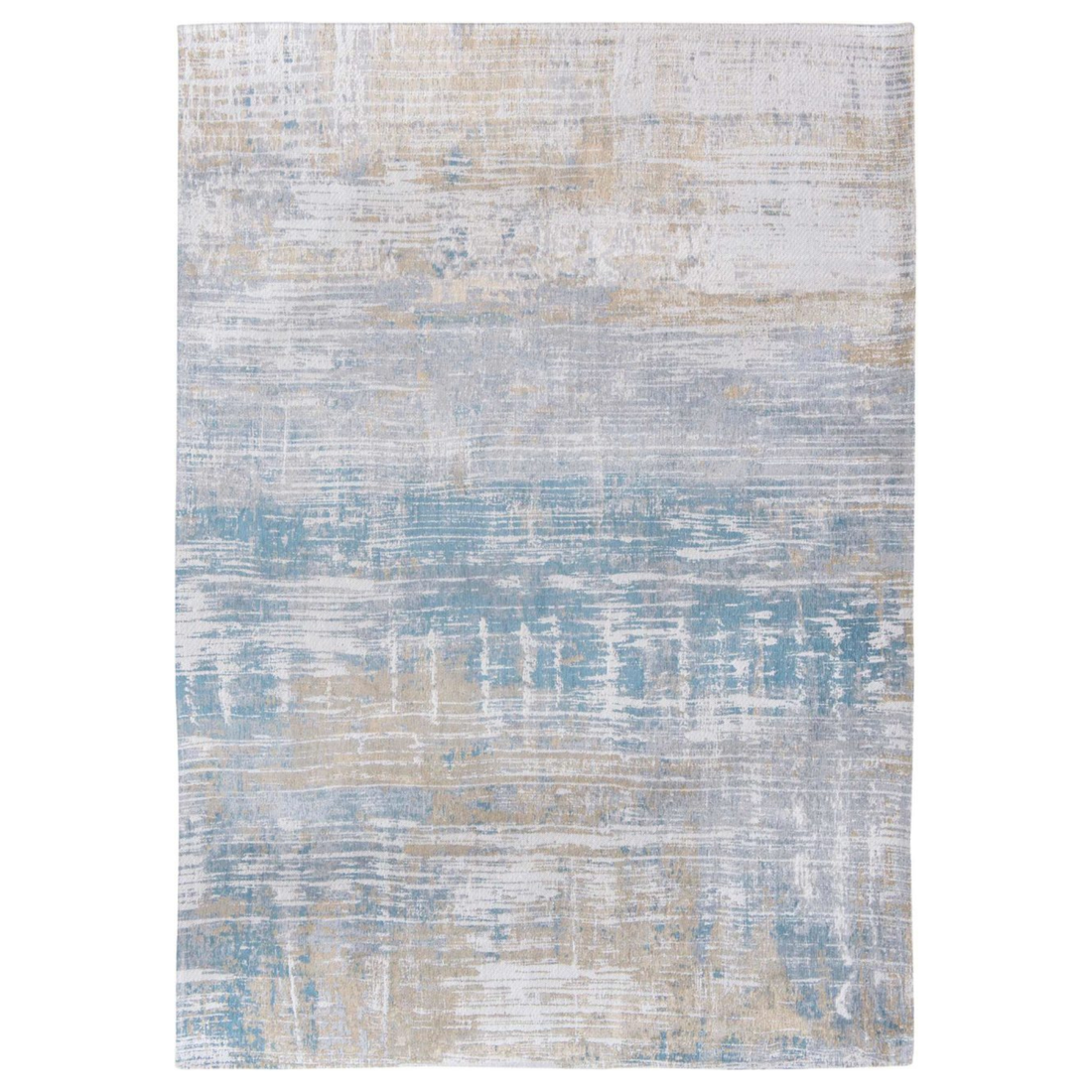 Louis De Poortere Long Island Blue 8718 Jacquard Flatweave 200cm x 280cm