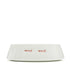 White dog bowl with &