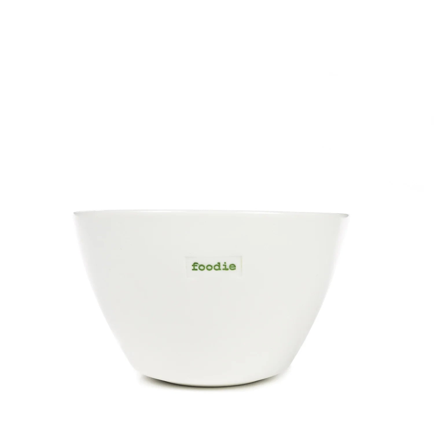 White bowl with &
