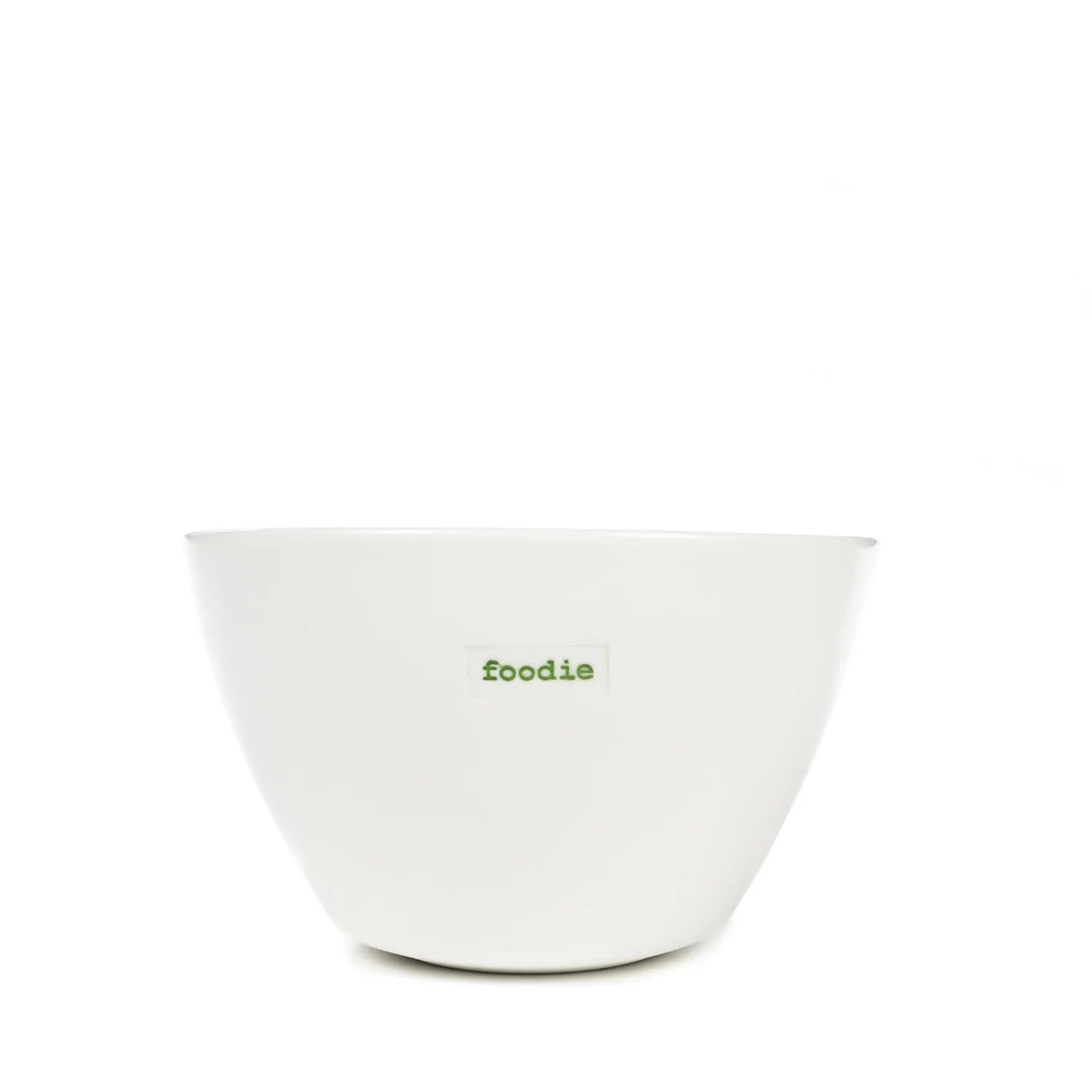 White bowl with &