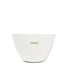 White bowl with &