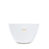 White bowl with &
