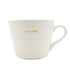 White mug with &