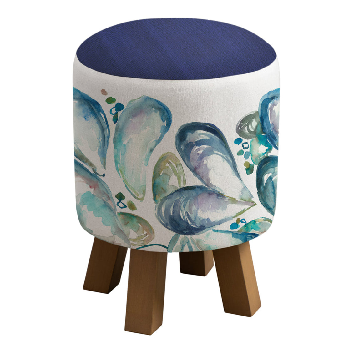 Voyage Maison Mussel Shells Monty Footstool Marine
