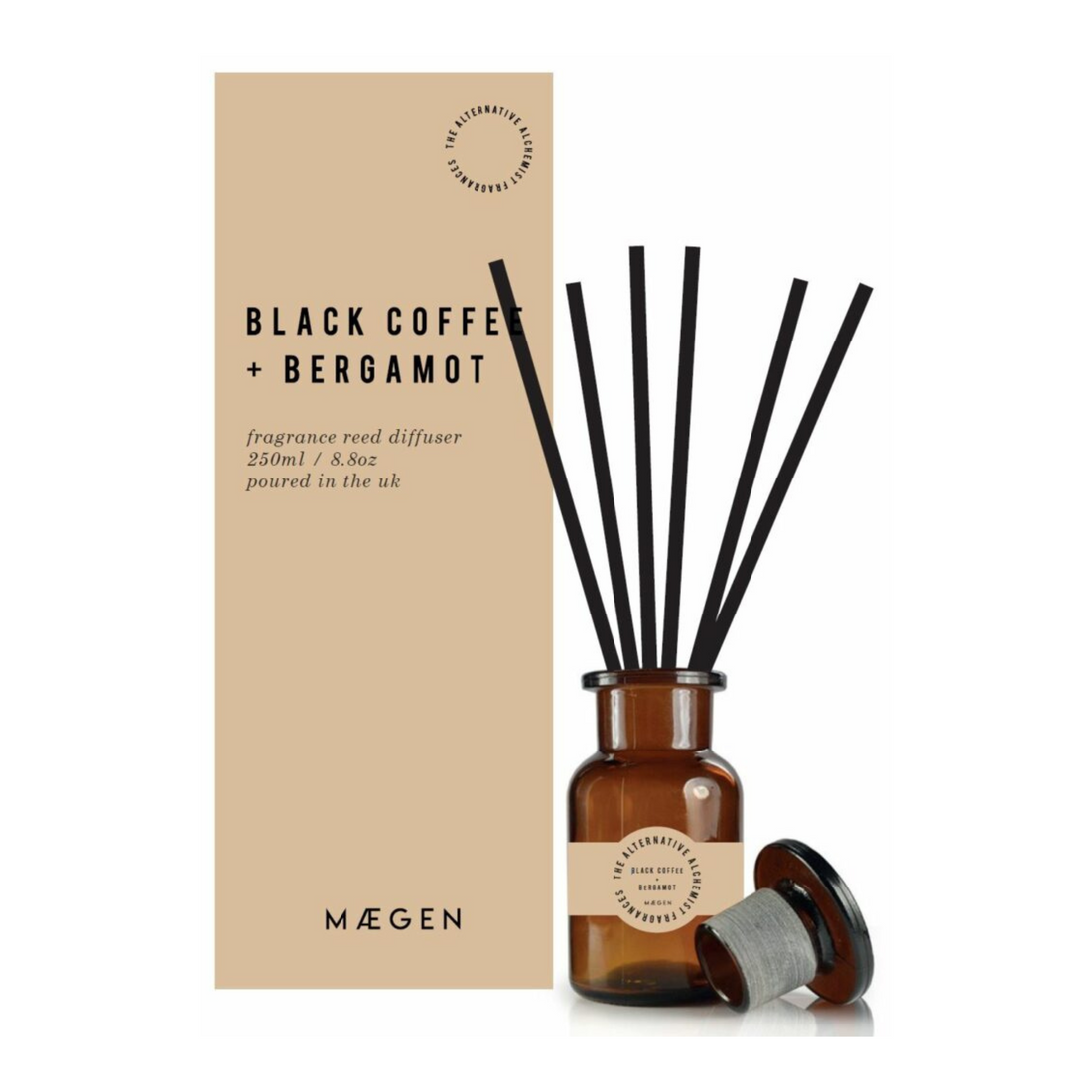 Maegen Alchemist 250ml Diffuser Black Coffee &amp; Bergamot