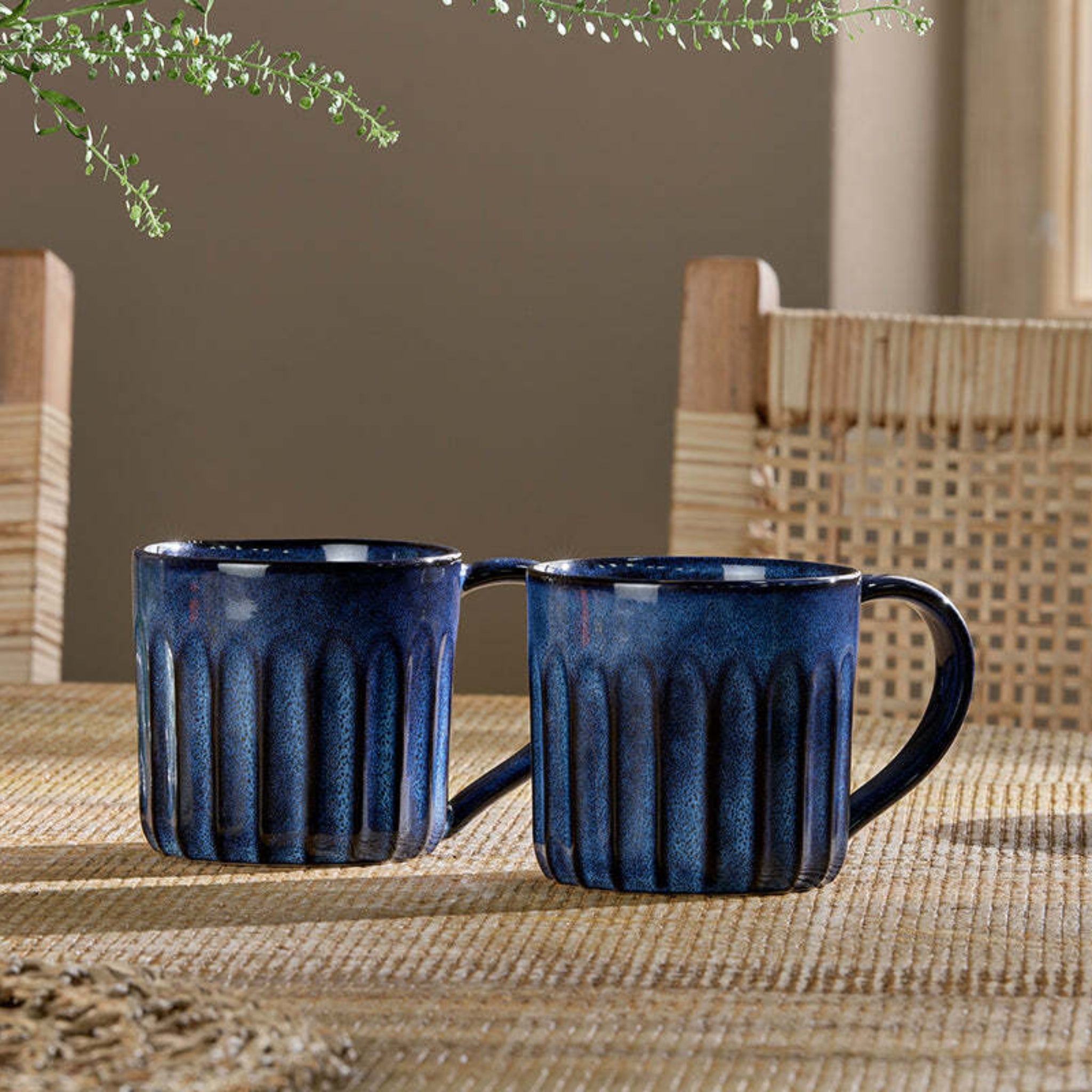 Nkuku Moda Mug Deep Blue Set of 2