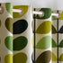 Orla Kiely Multi Stem Eyelet Curtains Fern Green and Ochre