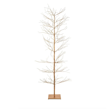 Nkuku Charida Wire Christmas Tree Brass