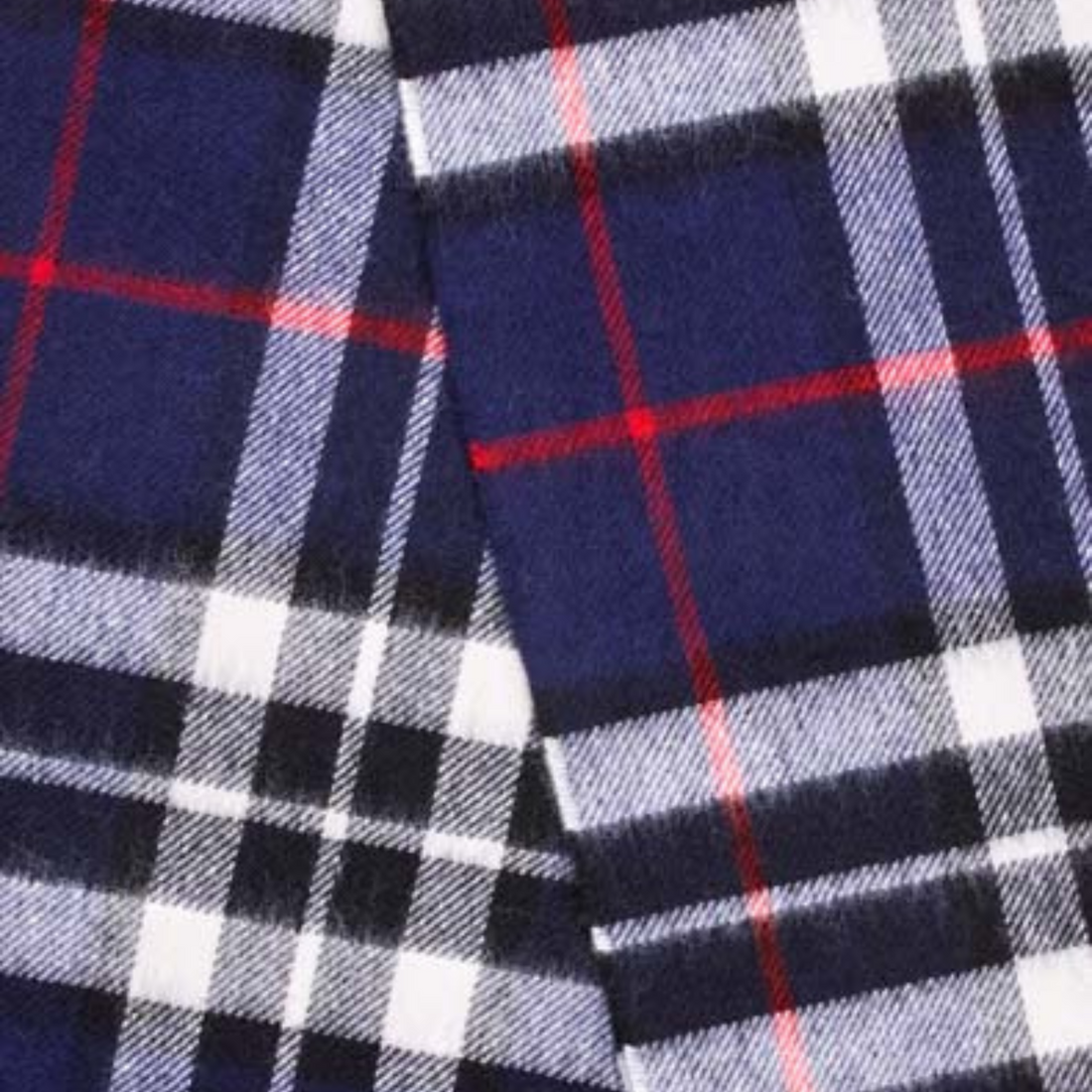 Bronte by Moon Navy Thompson Tartan Scarf 25cm x 190cm