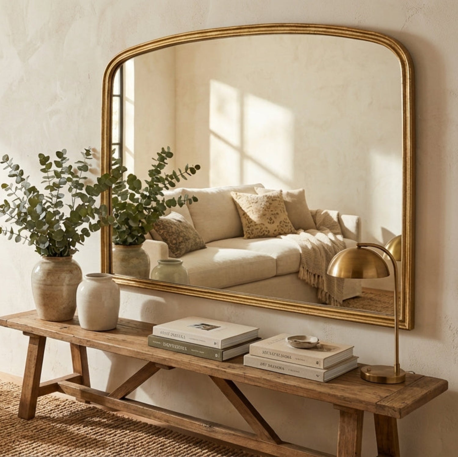 Nkuku Almora Arched Mirror Large 