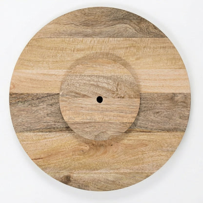 Nkuku Soria Mango Wood Lazy Susan Natural Rotating Serving Board 52cm Dia AT5301 underside