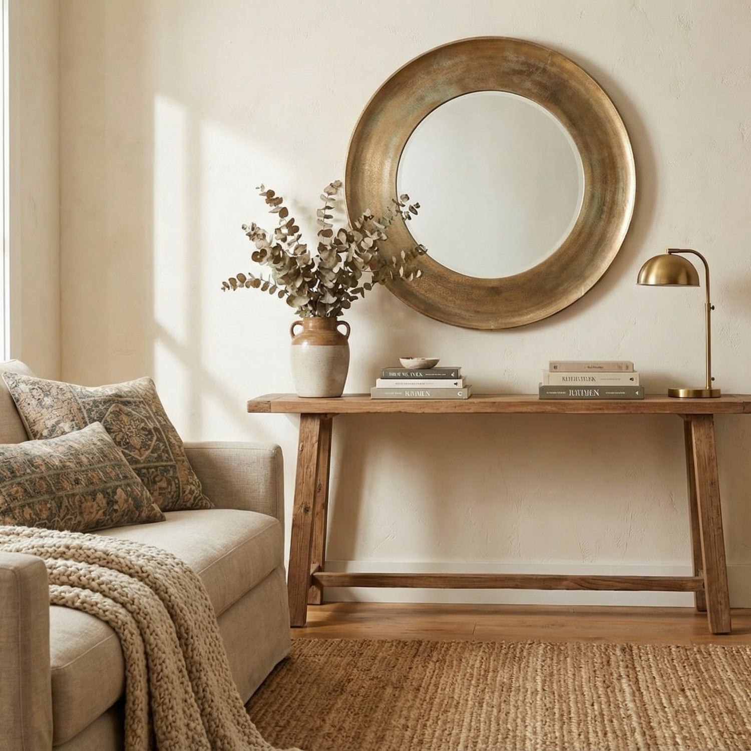 Nkuku Yakira Large Mirror dia 88cm