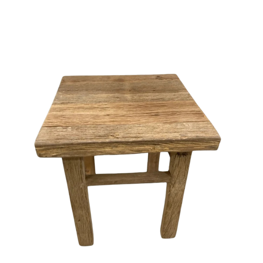 Nkuku Ibo Reclaimed Wood Side Table Natural