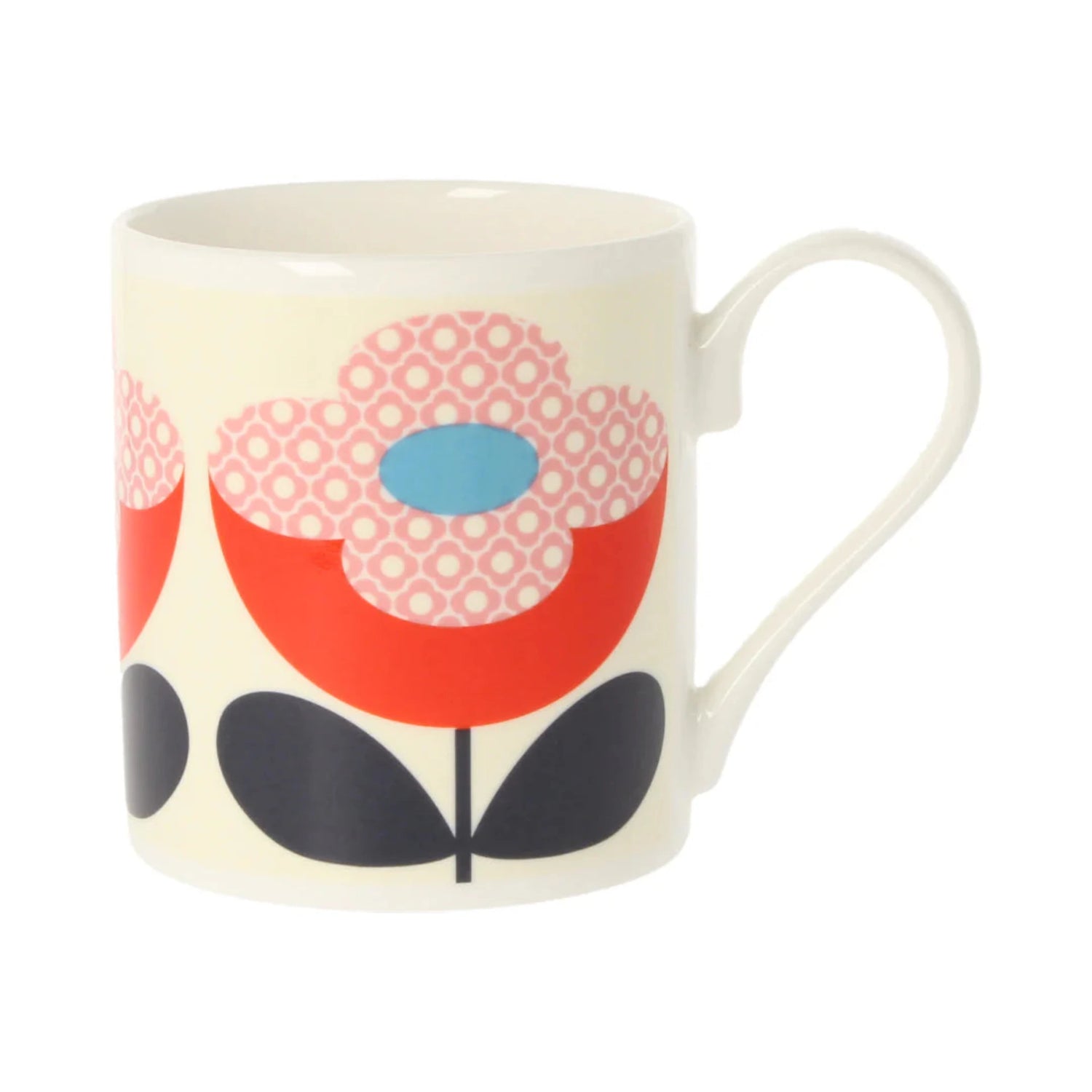 Orla Kiely Buttercup Stem Red/Pink Mug 300ml