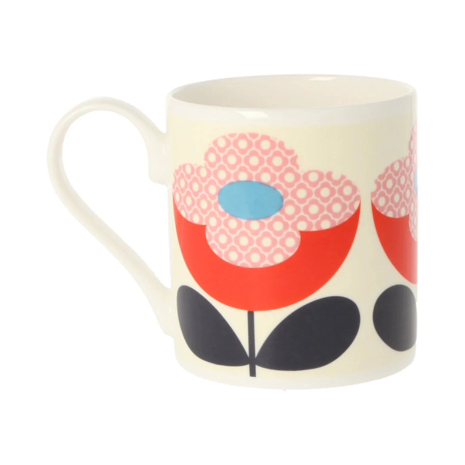 Orla Kiely Buttercup Stem Red/Pink Mug 300ml