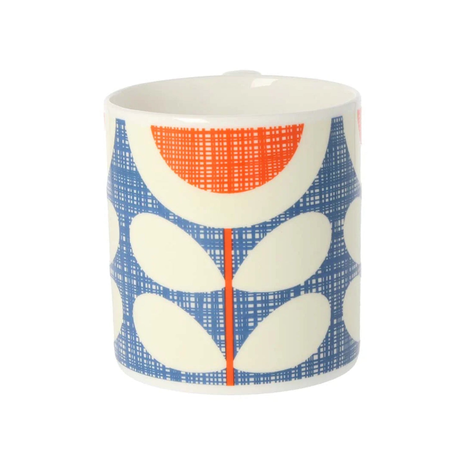 Orla Kiely Scribble Stem Sunflower Mug Blue 300ml