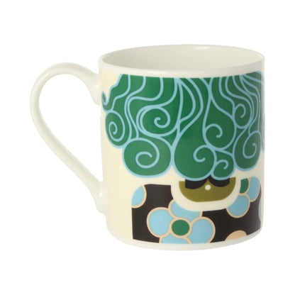 Orla Kiely Dee Dee Mug Teal 350ml