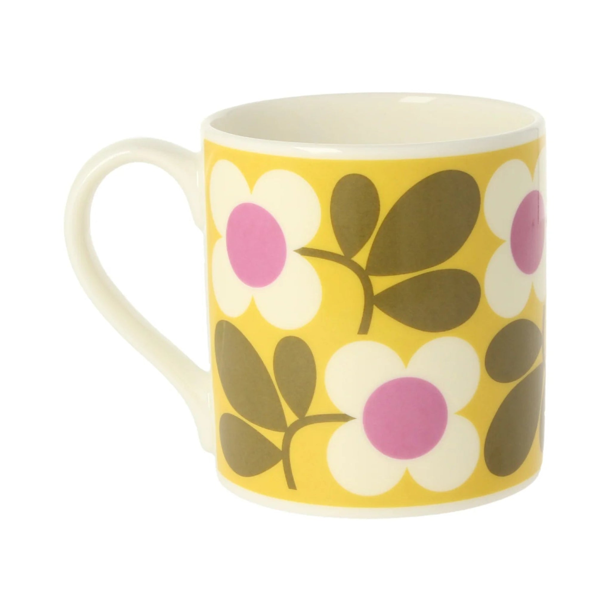 Orla Kiely Floret Yellow Mug 350ml