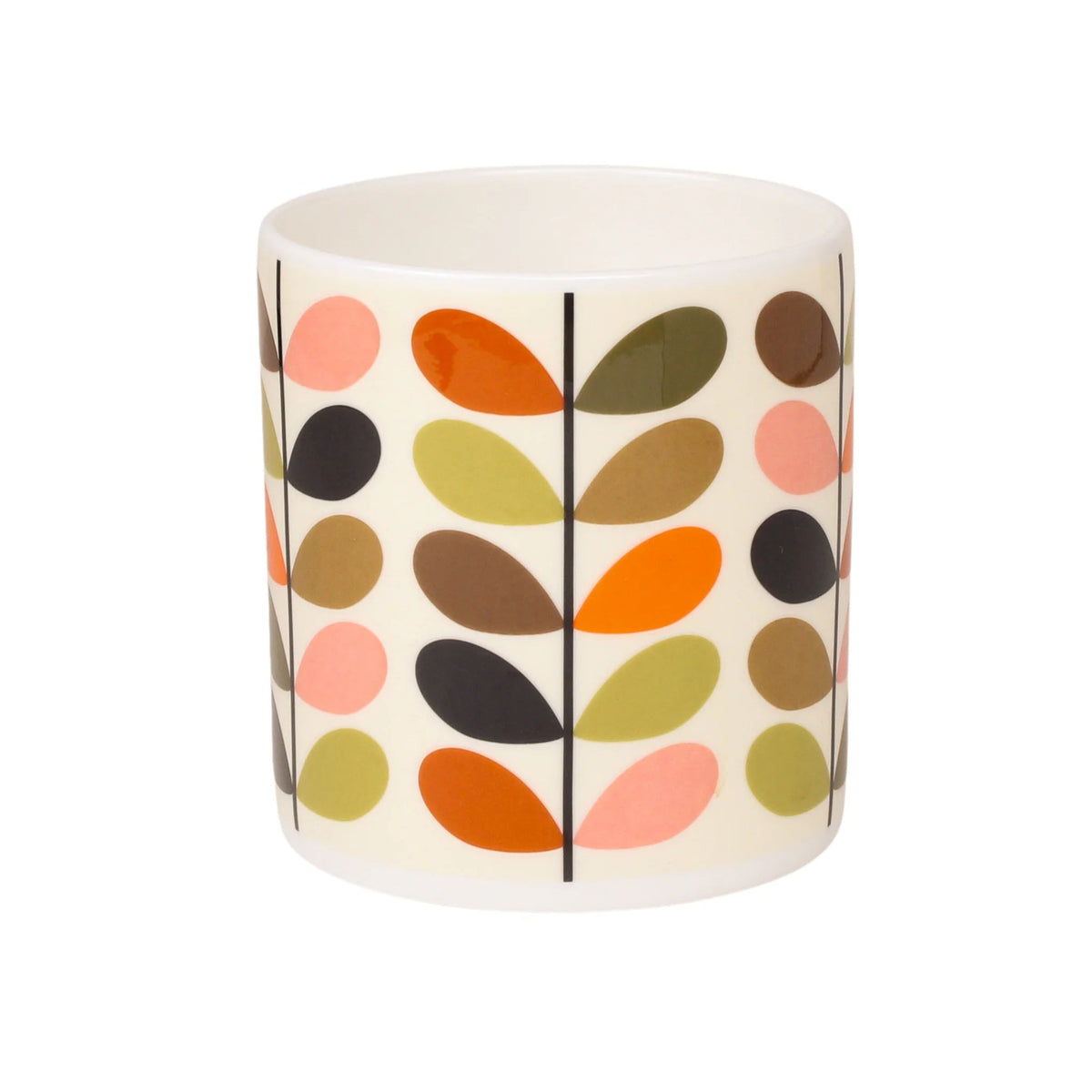 Orla Kiely Multi Stem Auburn &amp; Orange Mug 350ml