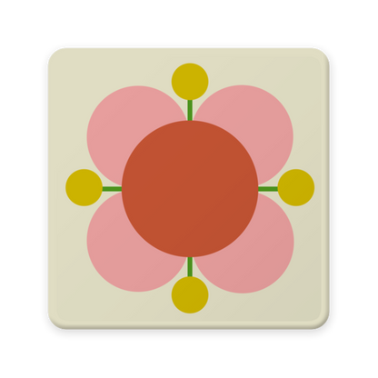 Orla Kiely Atomic FLower Set of 6 Coaster 