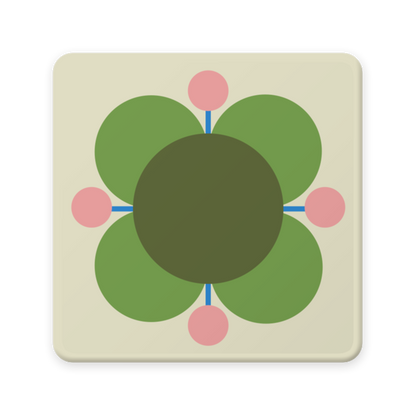 Orla Kiely Atomic FLower Set of 6 Coaster 