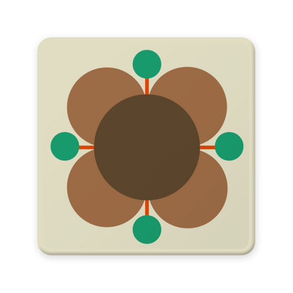 Orla Kiely Atomic FLower Set of 6 Coaster 