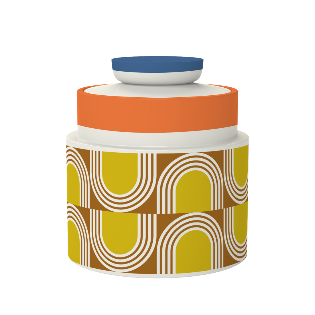 Orla Kiely Aura Storage Jar Orange 