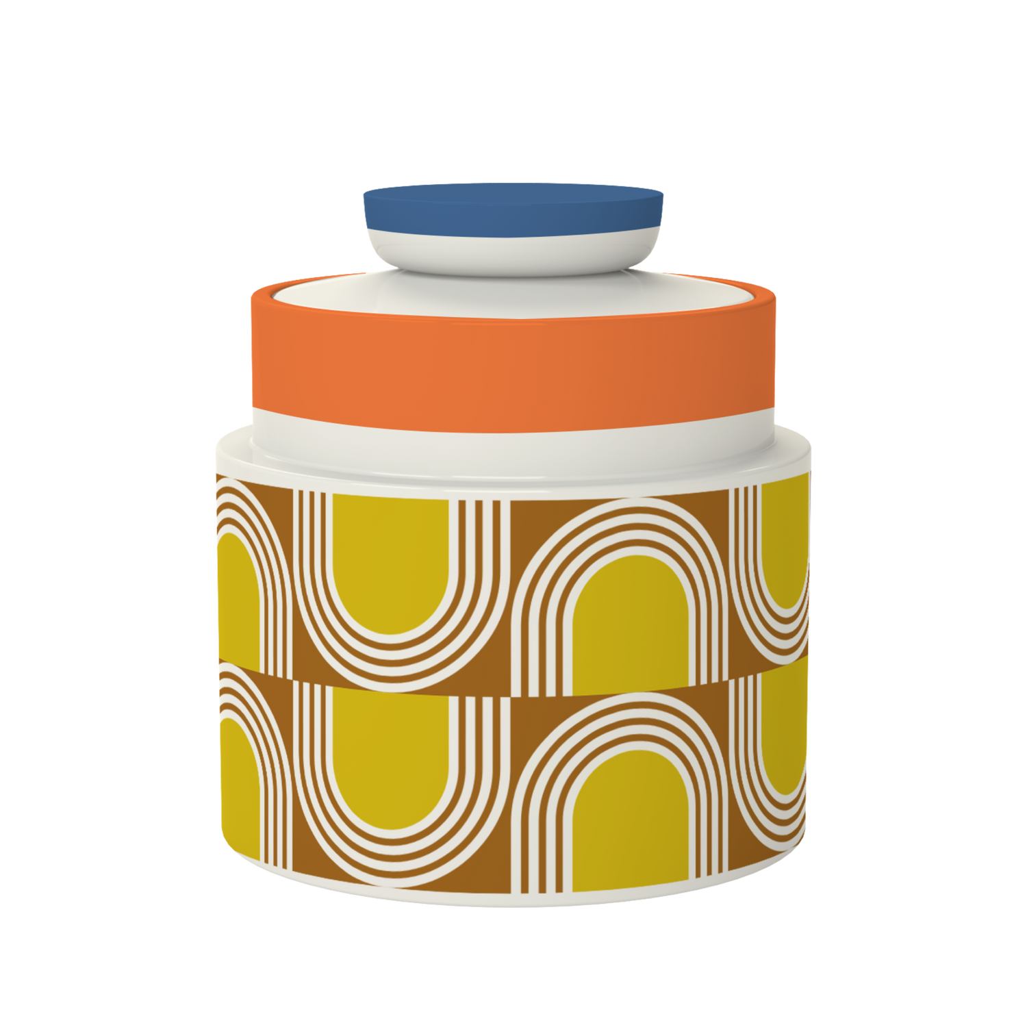 Orla Kiely Aura Storage Jar Orange 