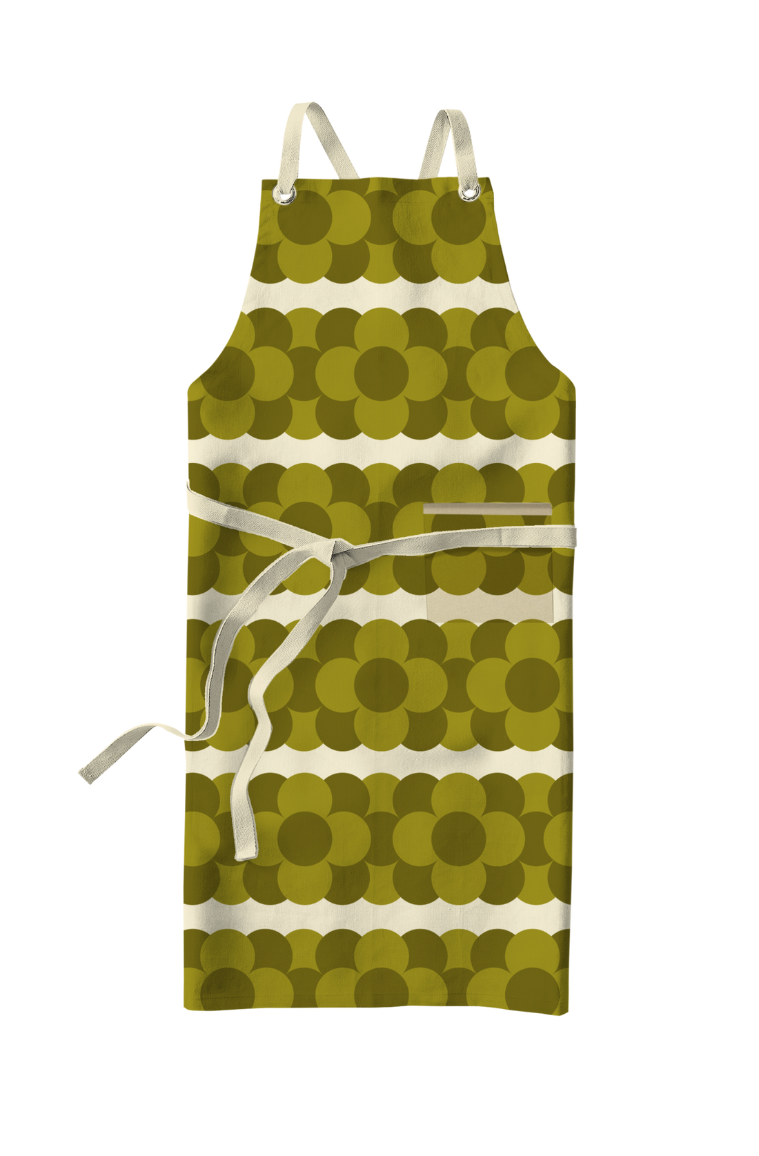 Orla Kiely Retro Stripe Apron Green