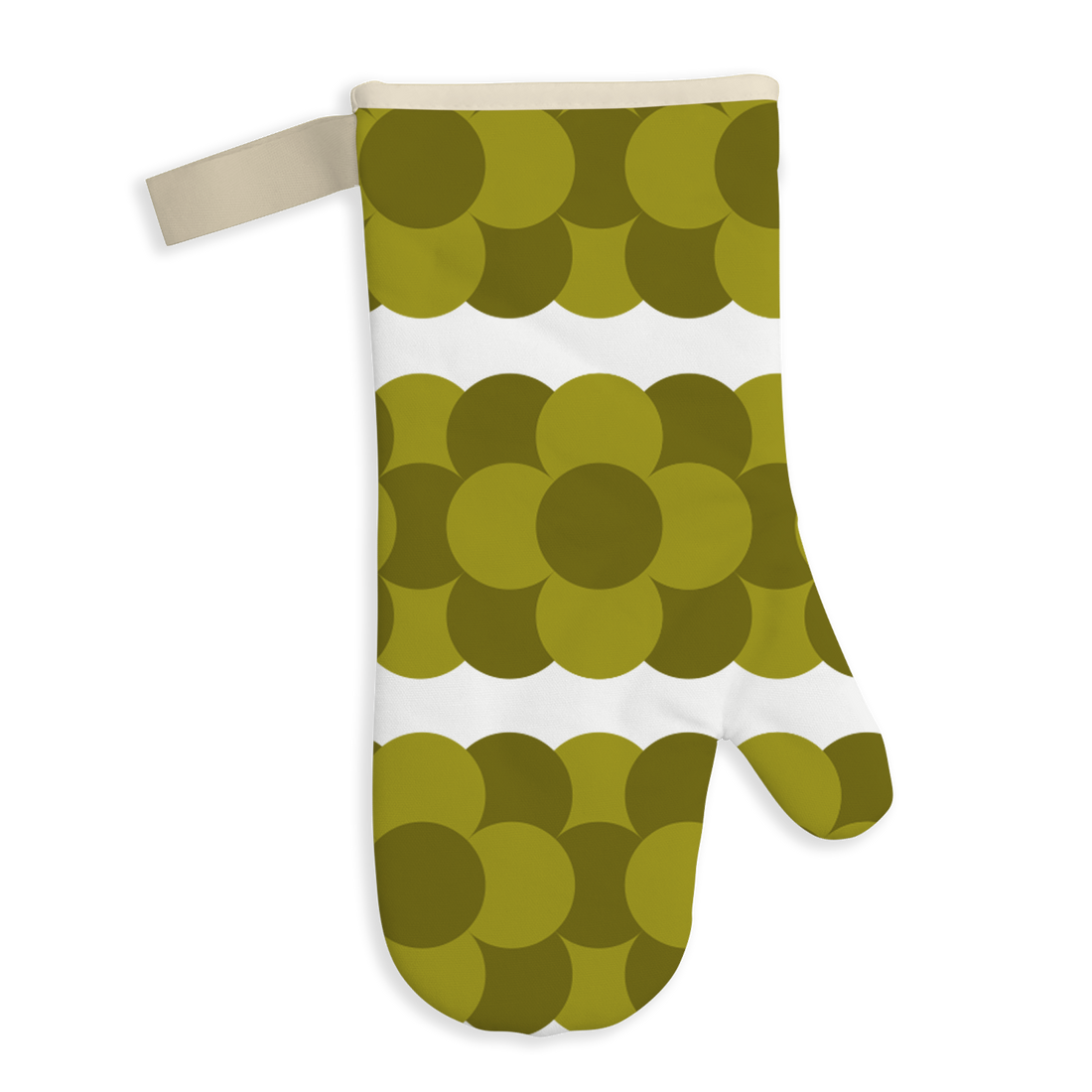 Orla Kiely Retro Stripe Oven Mitt Green
