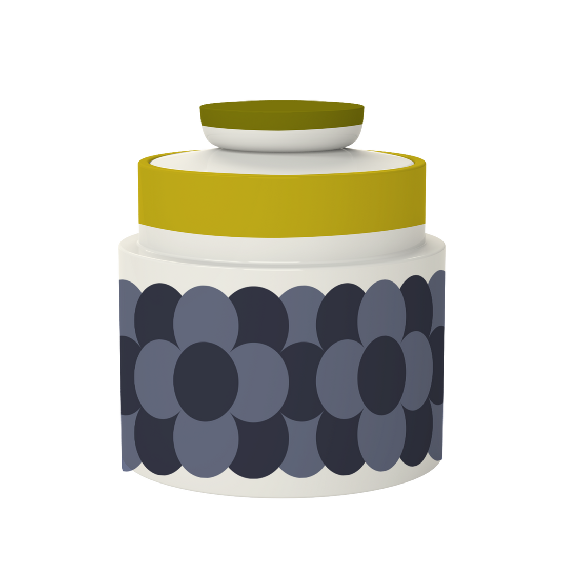 Orla Kiely Retro Stripe Storage Jar Yellow