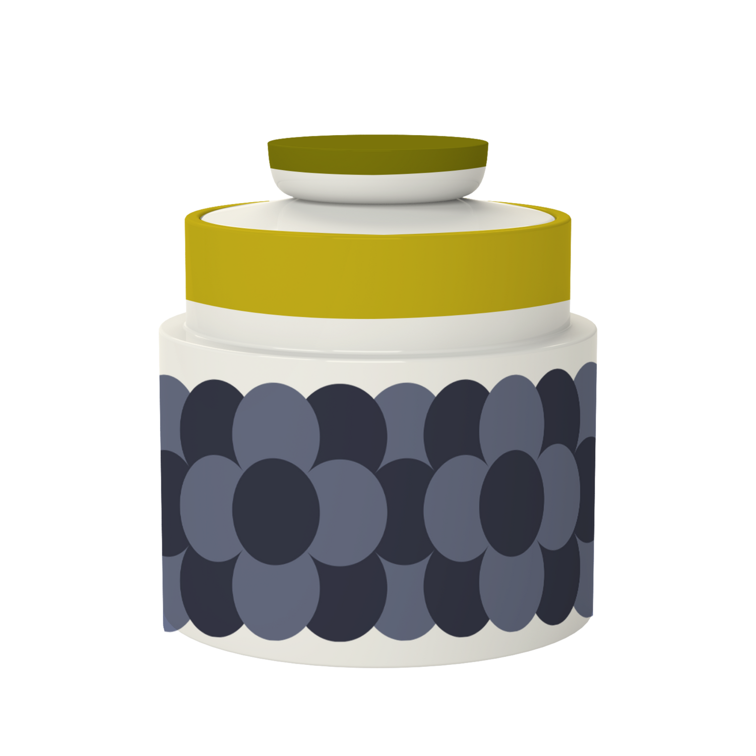 Orla Kiely Retro Stripe Storage Jar Yellow