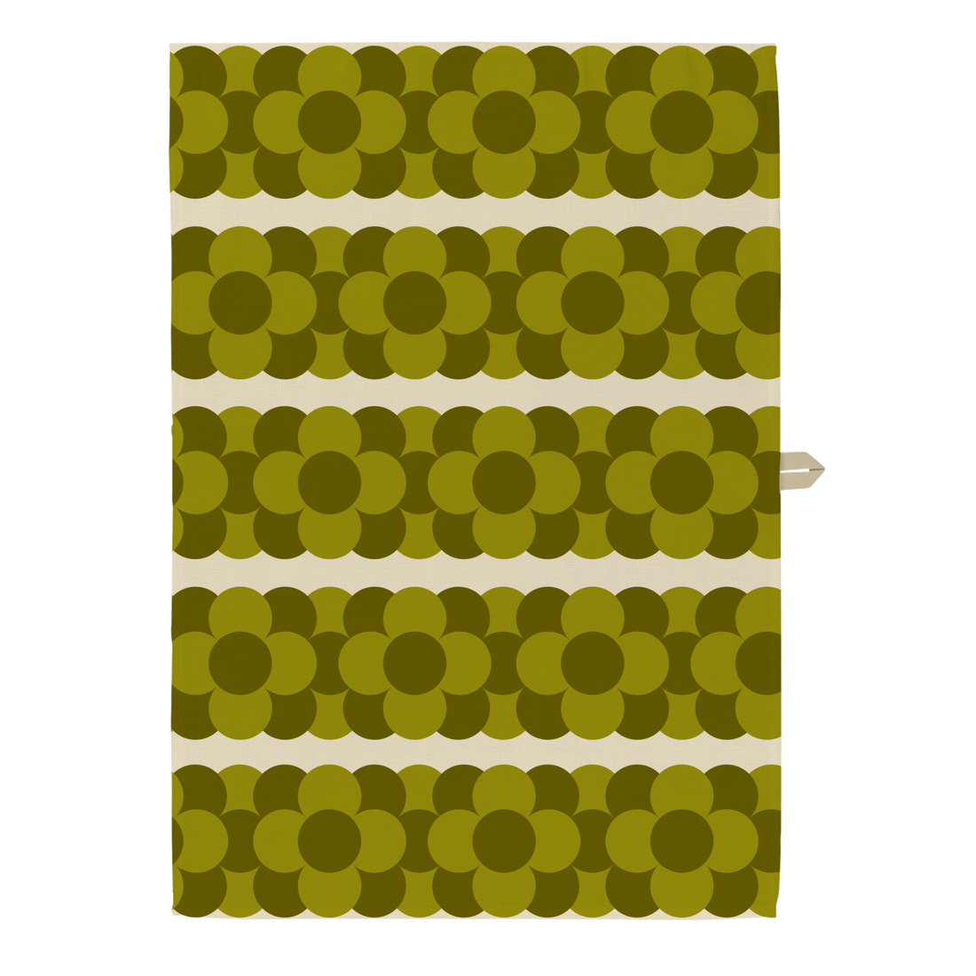 Orla Kiely Retro Stripe Set of 2 Tea Towels Green