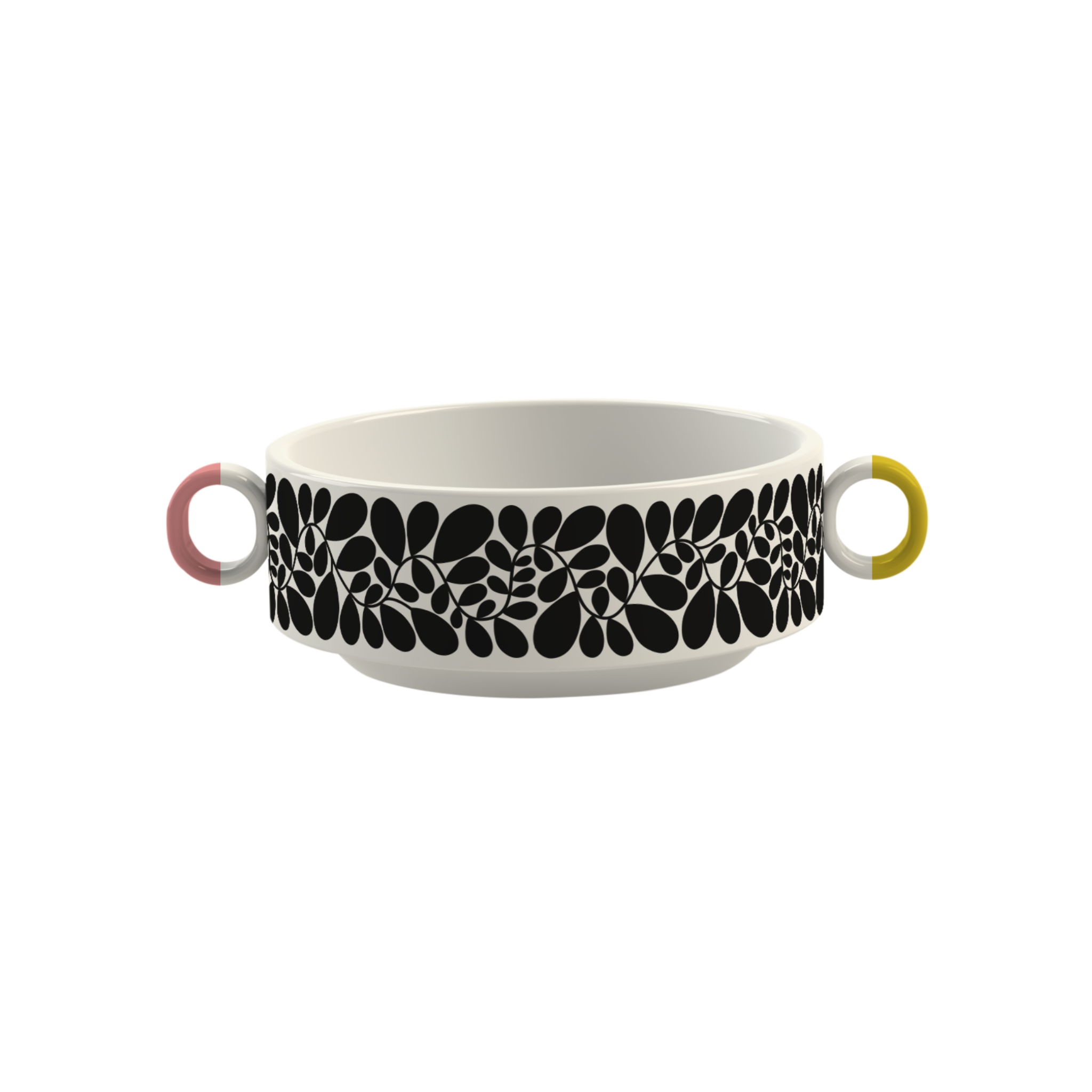 Orla Kiely Sycamore Stripe Cereal Bowl Black 