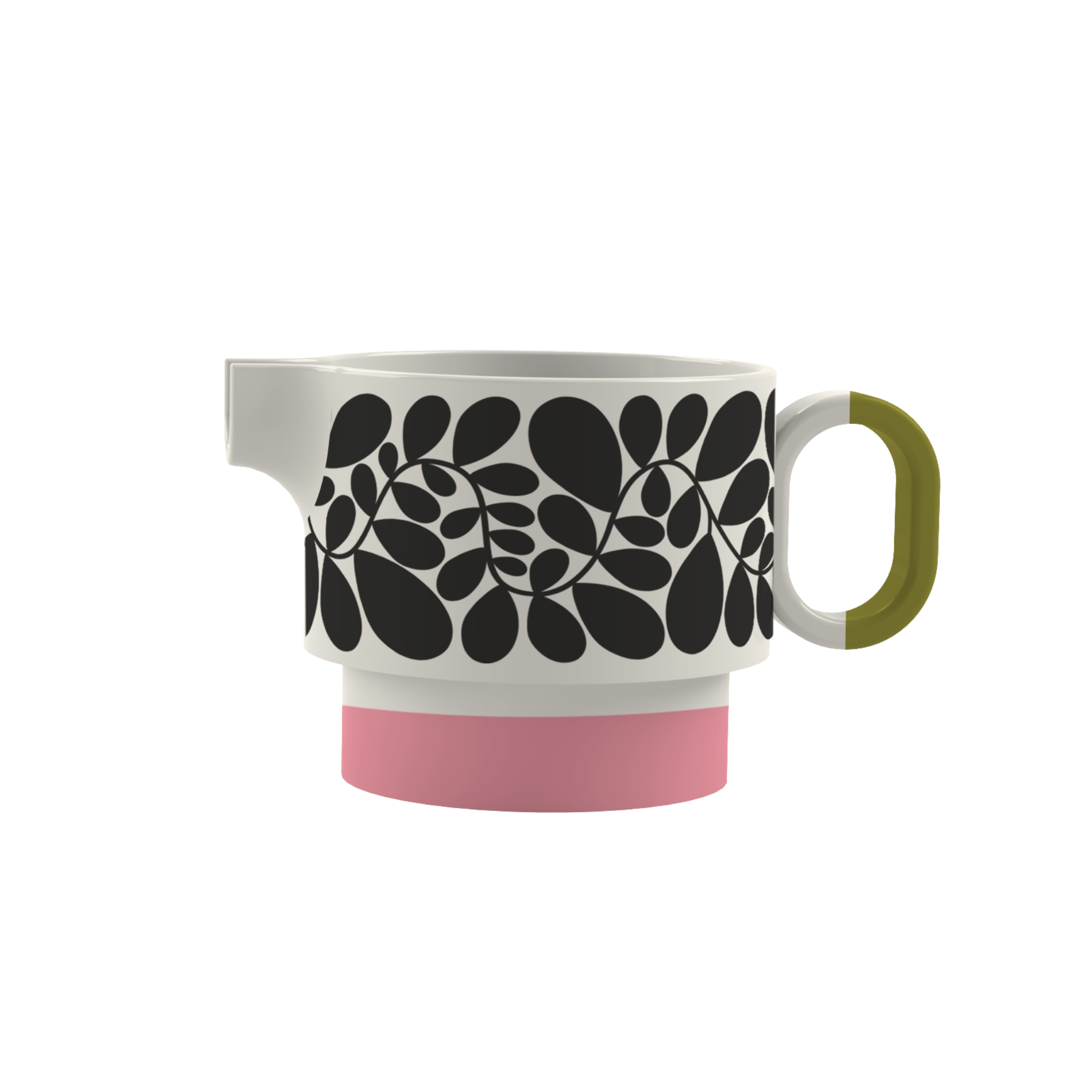 Orla Kiely Sycamore Stripe Milk Jug Pink 