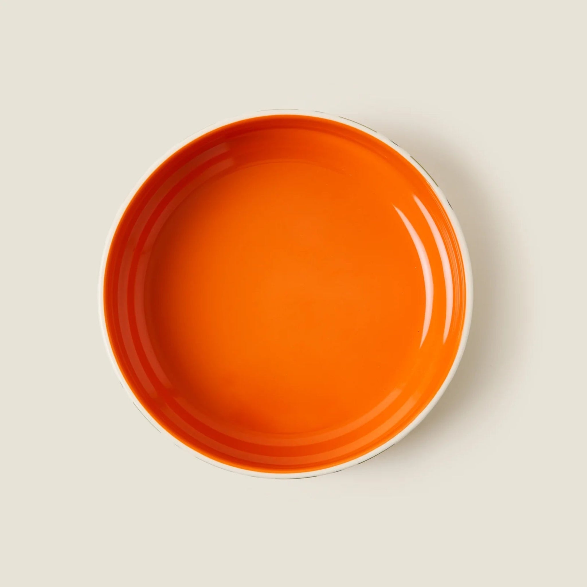 Orla Kiely Spot Square Oval Fruit Bowl Orange