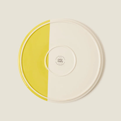 Orla Kiely Sycamore Stripe Round Platter Yellow