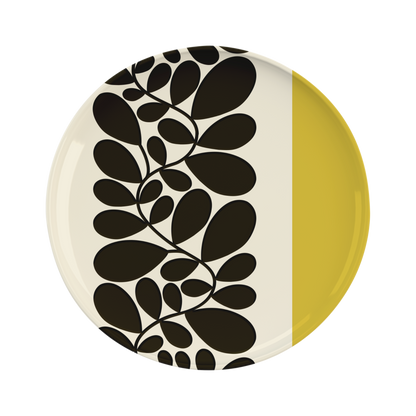 Orla Kiely Sycamore Stripe Round Platter Yellow 