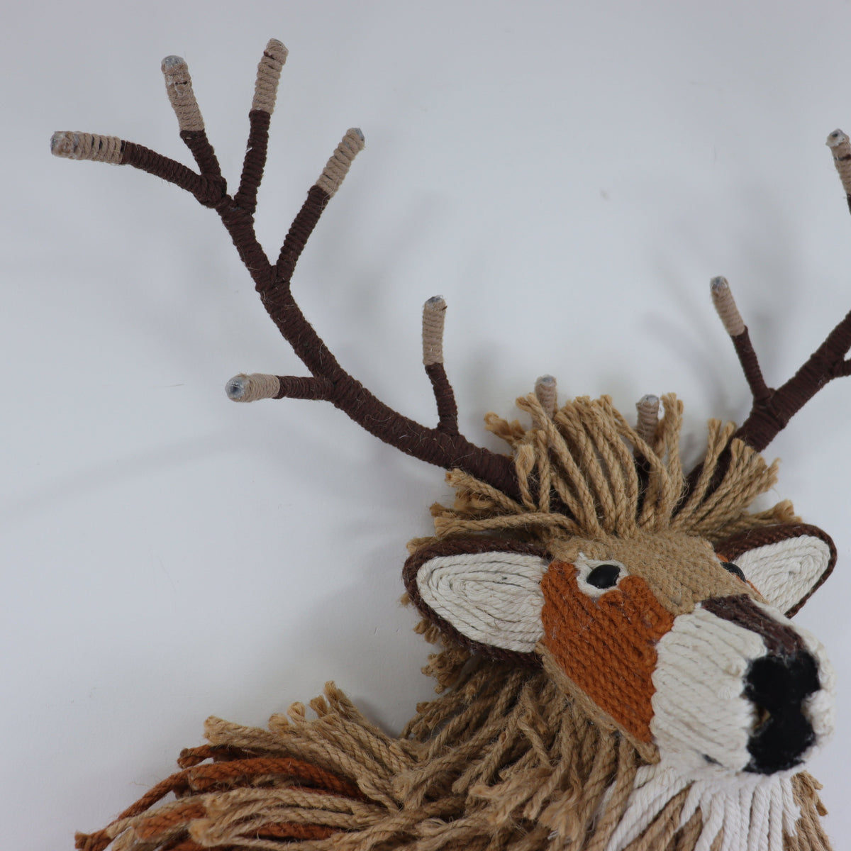 a stuffed animal with antlers