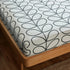 Orla Kiely Linear Stem Fitted Sheet in Charcoal 