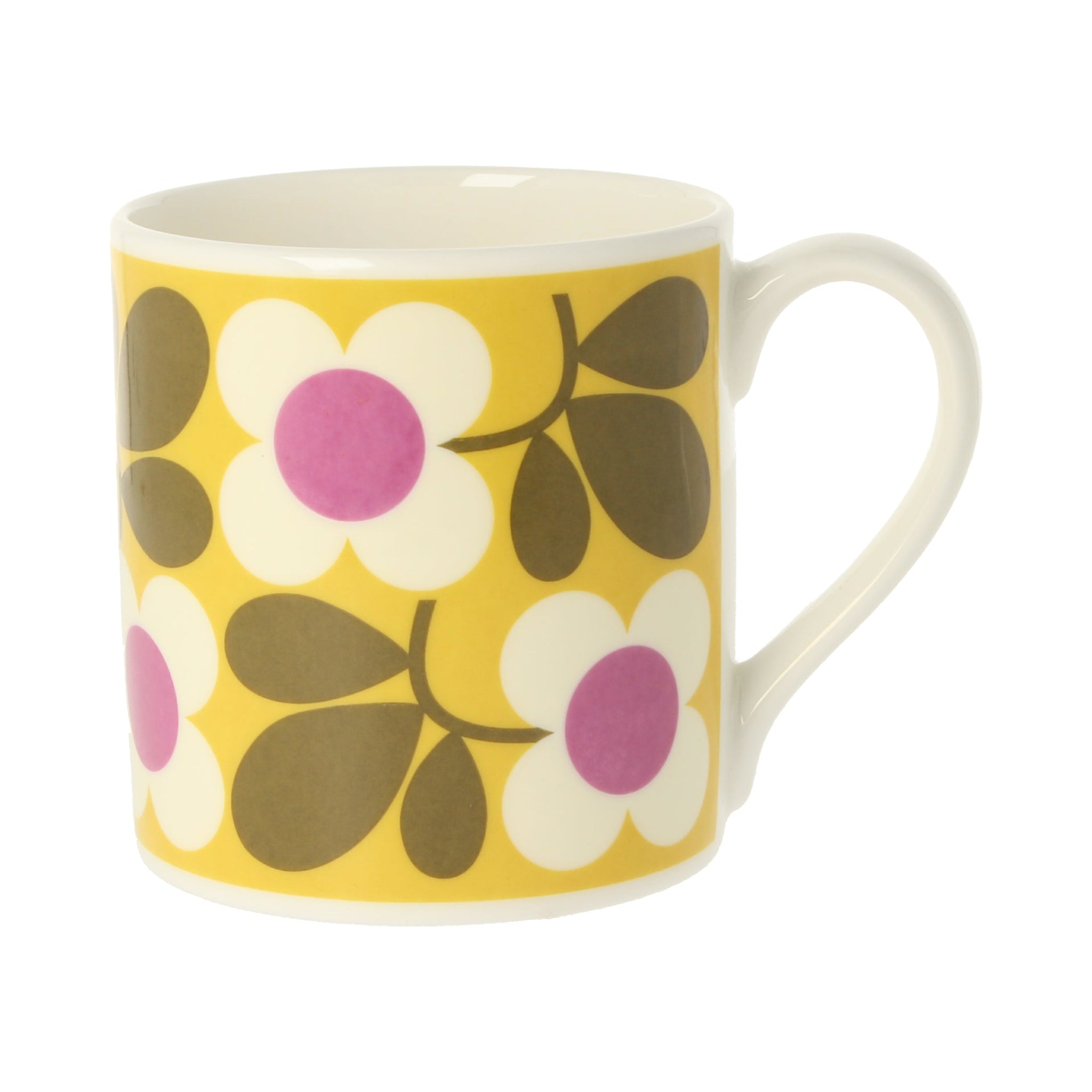 Orla Kiely Floret Yellow Mug 350ml