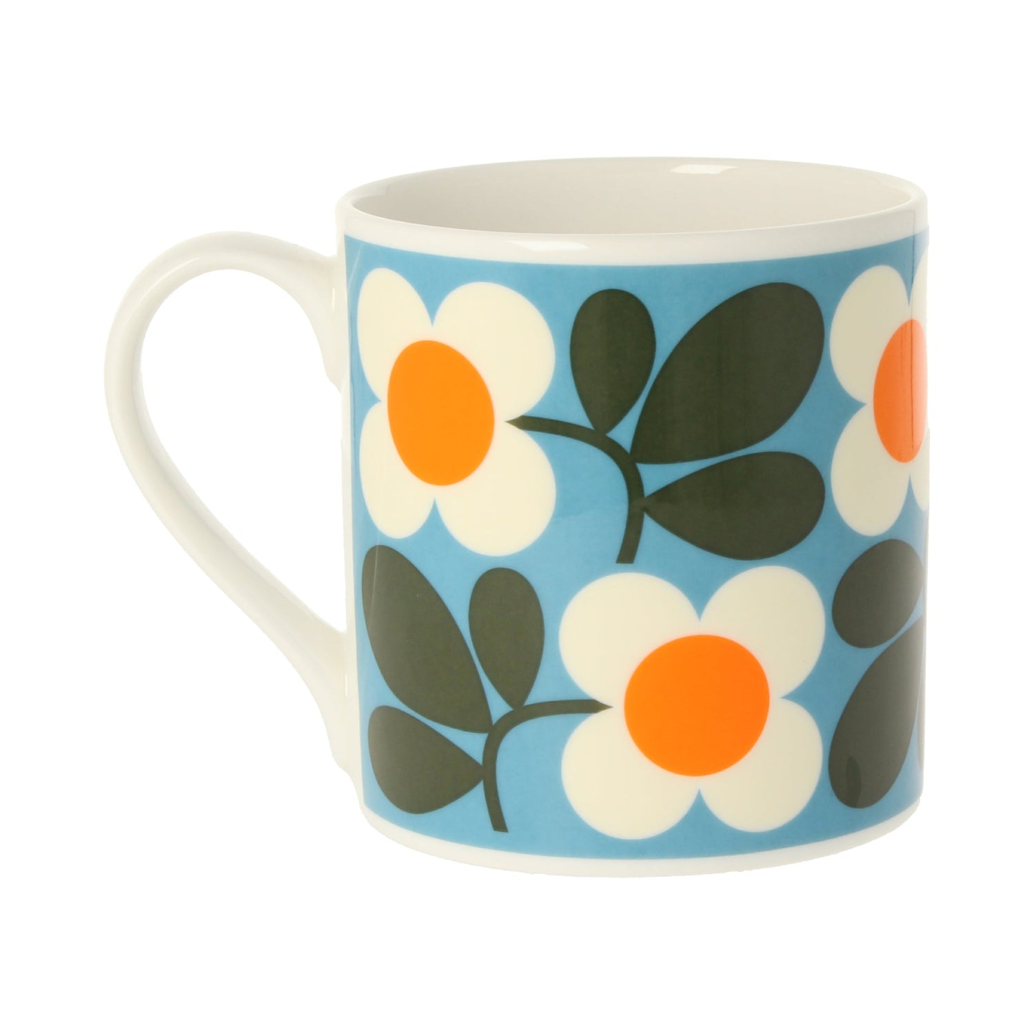 Orla Kiely Floret Turquoise Mug 350ml