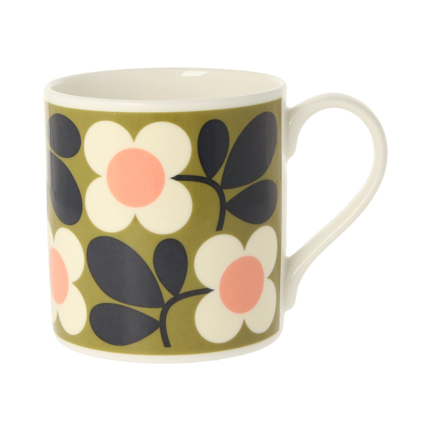 Orla Kiely Floret Green Mug 350ml