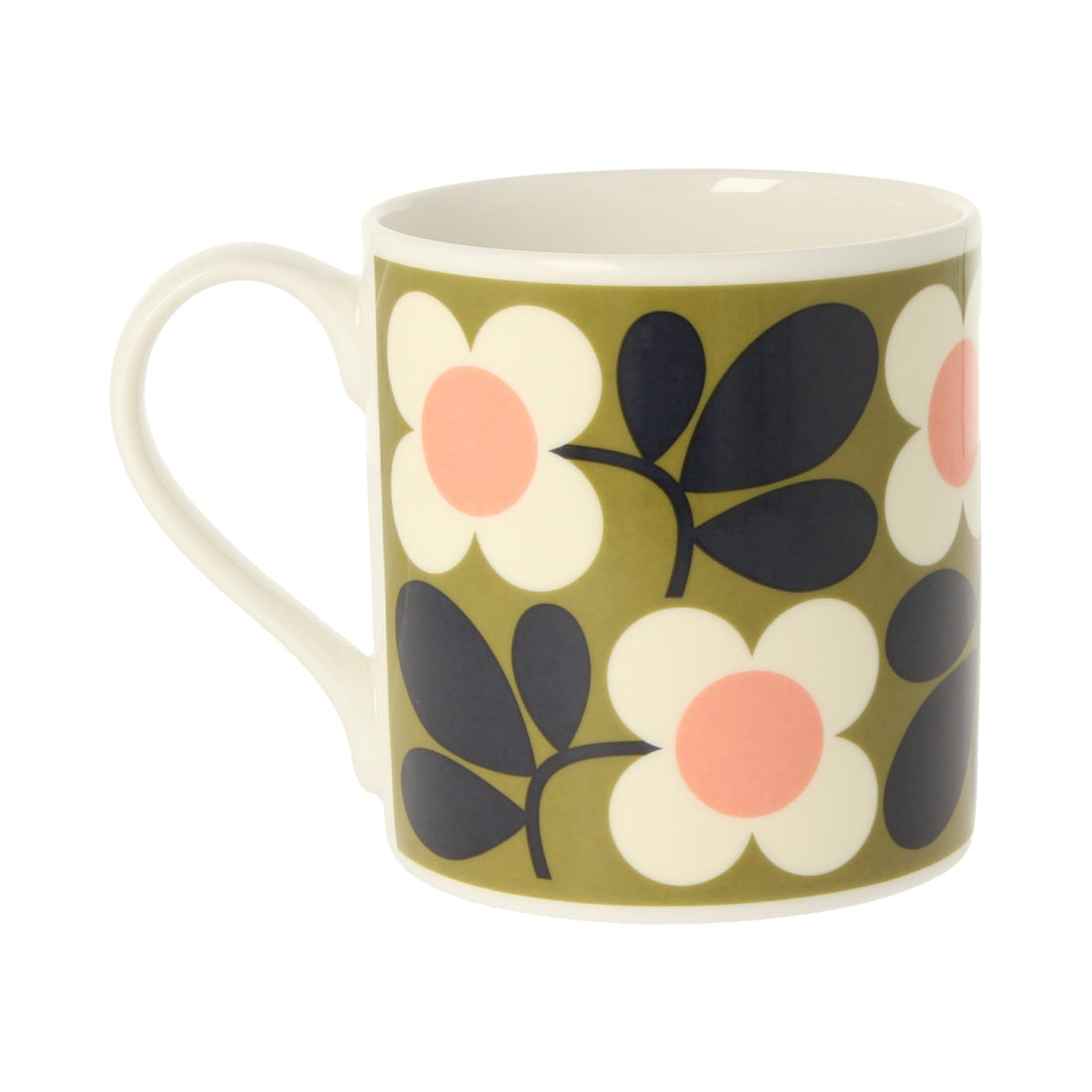 Orla Kiely Floret Green Mug 350ml